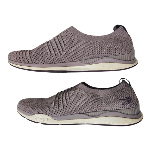KURU Stride Sneakers Purple Textured Breathable Knit Mesh Slip On Size 11 - Picture 4 of 10